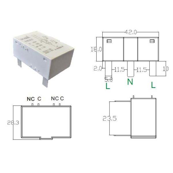 Square Ceramic Lighting Protector Surge Arrestor ZOV MOV Metal Zinc Oxide SPD Varistor