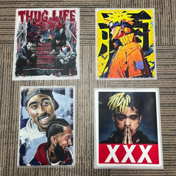 Machine Washable High Stretch Custom DTF Transfer Stickers with Customizable Designs for Heat Transfer Printing