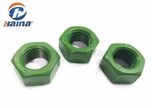 Buy cheap PTFE Finish Anti Corrosion Hex Head Nuts , DIN934 stainless steel fasteners Green Whitford PTFE product