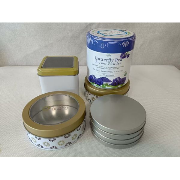 1g 2g Saffron Candy Tin Cans Storage Jars Empty Metal Boxes Recyclable Tinplate for Tea Saffron