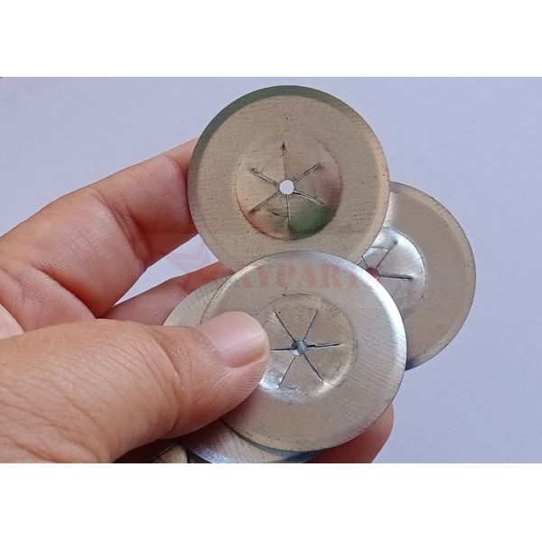 1-1/2" Round Self Locking Washers Used In Conjunction With Insulation Pins