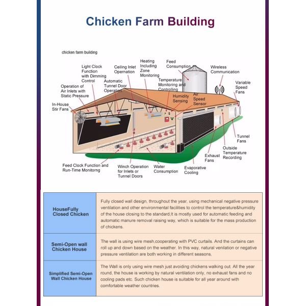 Flexible Design Steel Structure Chicken House With Great Thermal Properties And Low Maintenance