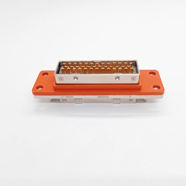 J7 Series 38 Pin Female Socket Rectangular Connector with Aluminum Body for PCB Applications