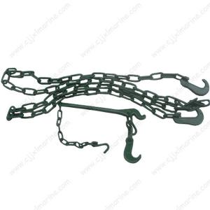 China Cargo Container Painted Galvanized Lashing Chain on sale