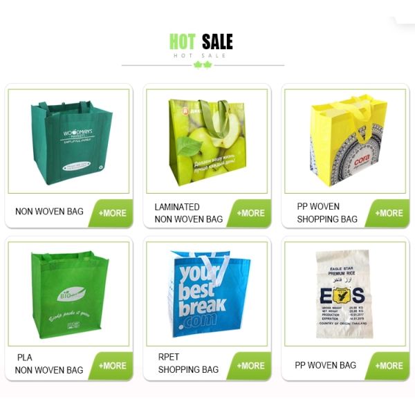 Portable Laminated Woven Carry Bags With Handle Easy To Use Customized Size