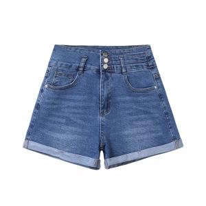 Buy cheap Leg Straight 4XL XXXXL Zipper Denim Shorts For Women product