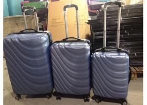 ABS Hardshell 4 Wheel Carry On Luggage Suitcase Set Of 3 With Customized Logo
