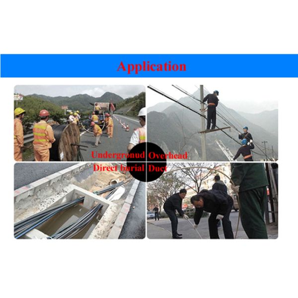 Outdoor Armored 2F 4F 8F 12F GYXTW Fiber Optic Patch Cables Single Mode