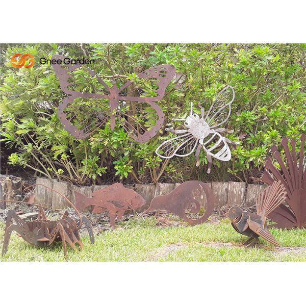 New Design Corten Steel Metal Garden Ornaments Decorative