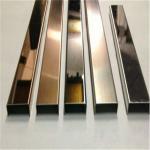 SS 201 304 grade stainless steel square edge trim for stair edge and corner