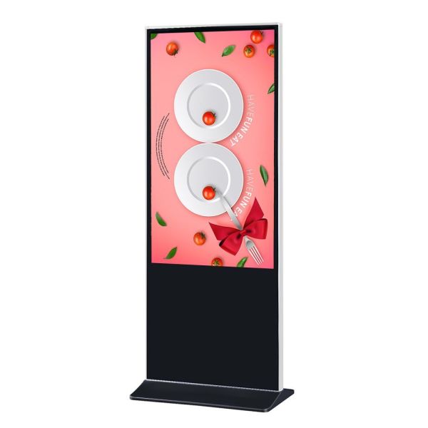 4k resolution indoor high definition LCD floor stand moveable digital signage for Advertising