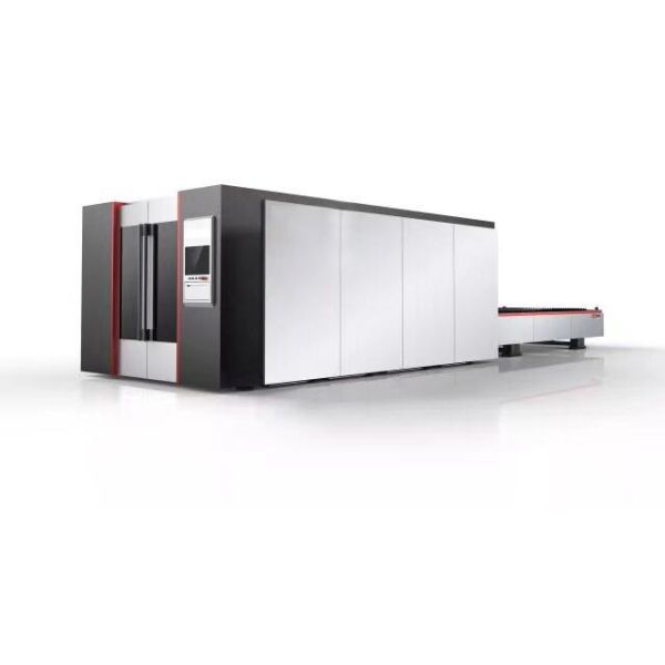 Exchange table type 3000W full cover laser cutting machine 6mx2m for carbon steel stainless steel cut